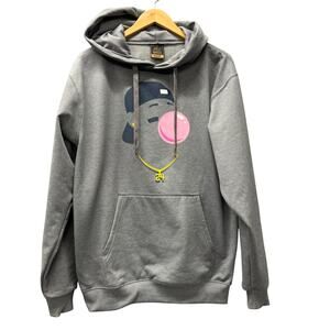 Ken Griffey Jr Hoodie Mens Medium Gray Pullover YOUR FAVORITE PLAYER Baseballism